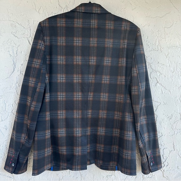 ARAGAZA Blazer‎ Jacket Sportscoat Men Medium Plaid Academia Work Preppy Spain - Picture 2 of 5